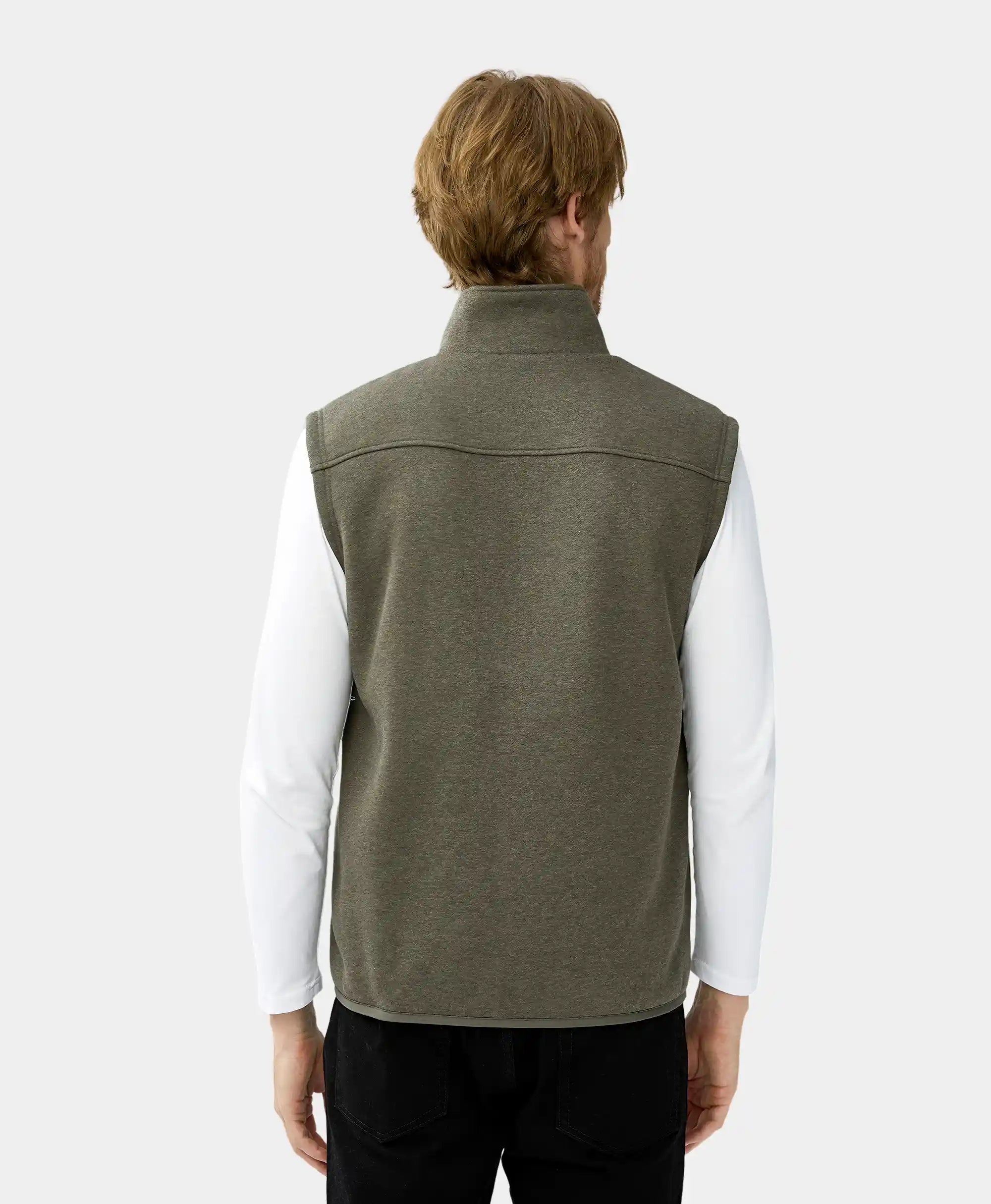 ORORO Heated (Open-box) Men's Heated Fleece Vest (Battery Set Not Included) - Image 15