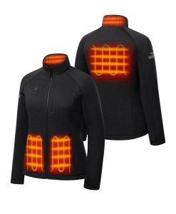Alternative view of ORORO Heated Augusta Tournament Women's 4-Zone Heated Sweater Fleece Jacket - Westminster Kennel Club® Edition