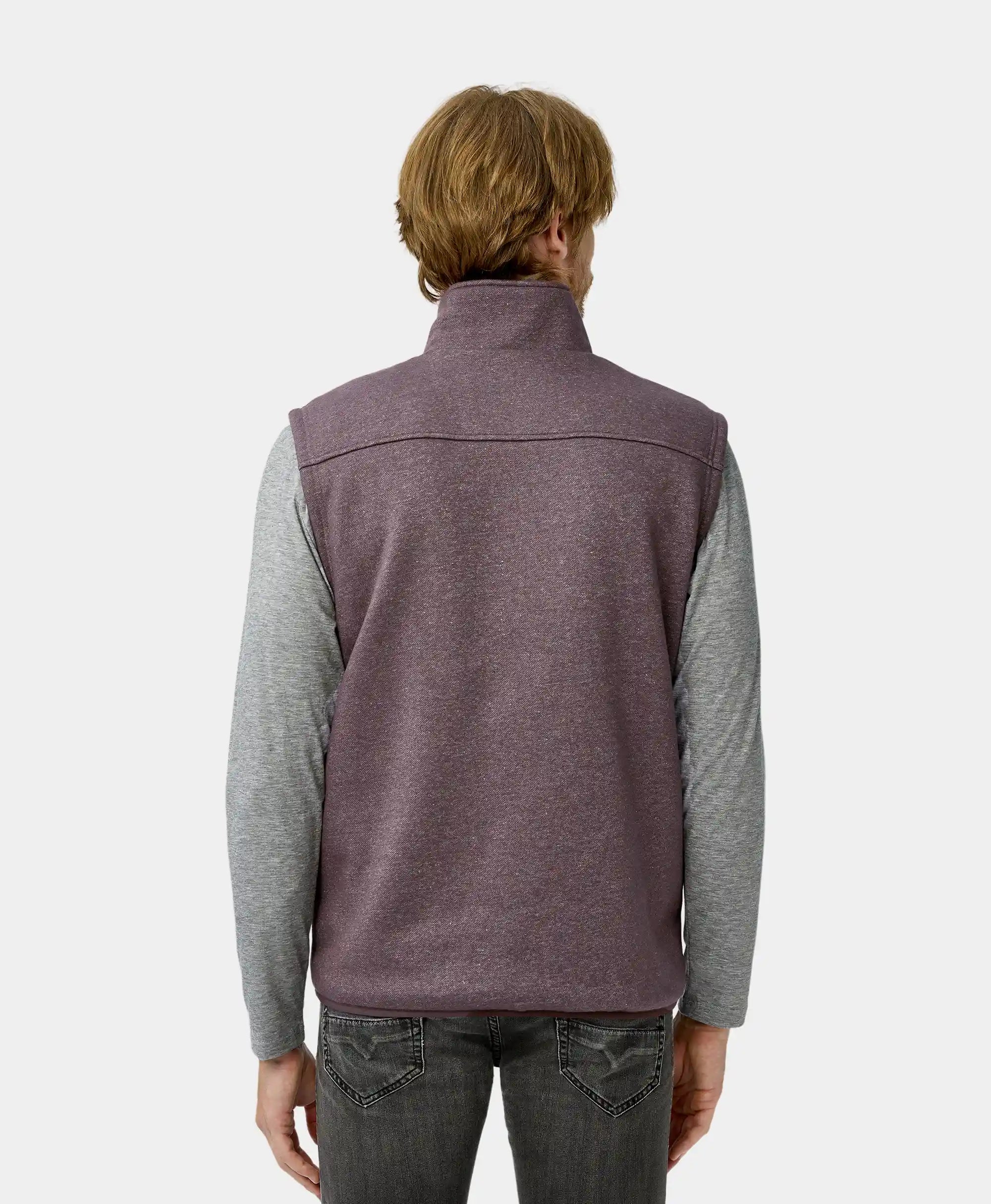 ORORO Heated (Open-box) Men's Heated Fleece Vest (Battery Set Not Included) - Image 24