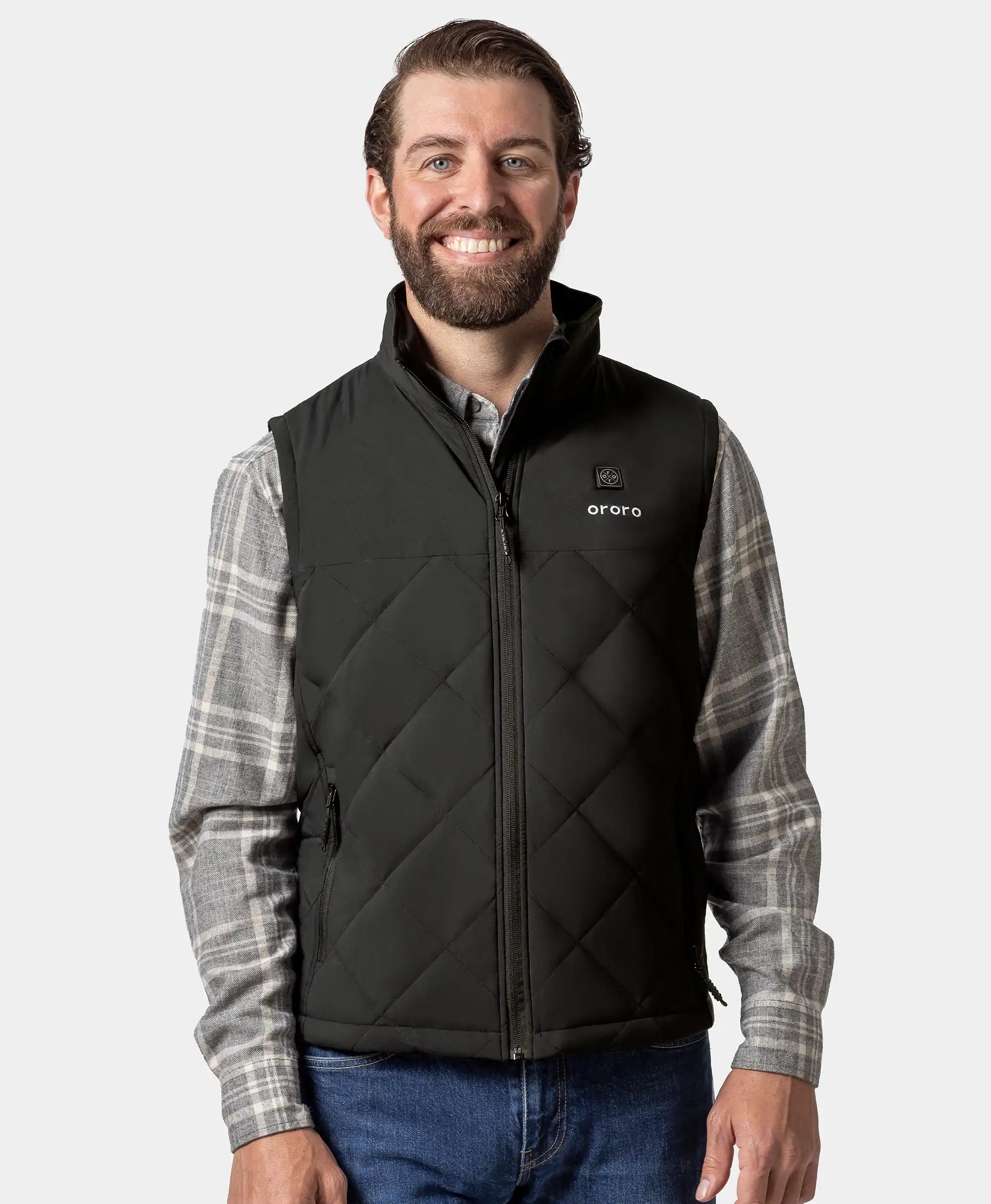 ORORO Heated Men's Heated Quilted Vest - Image 5