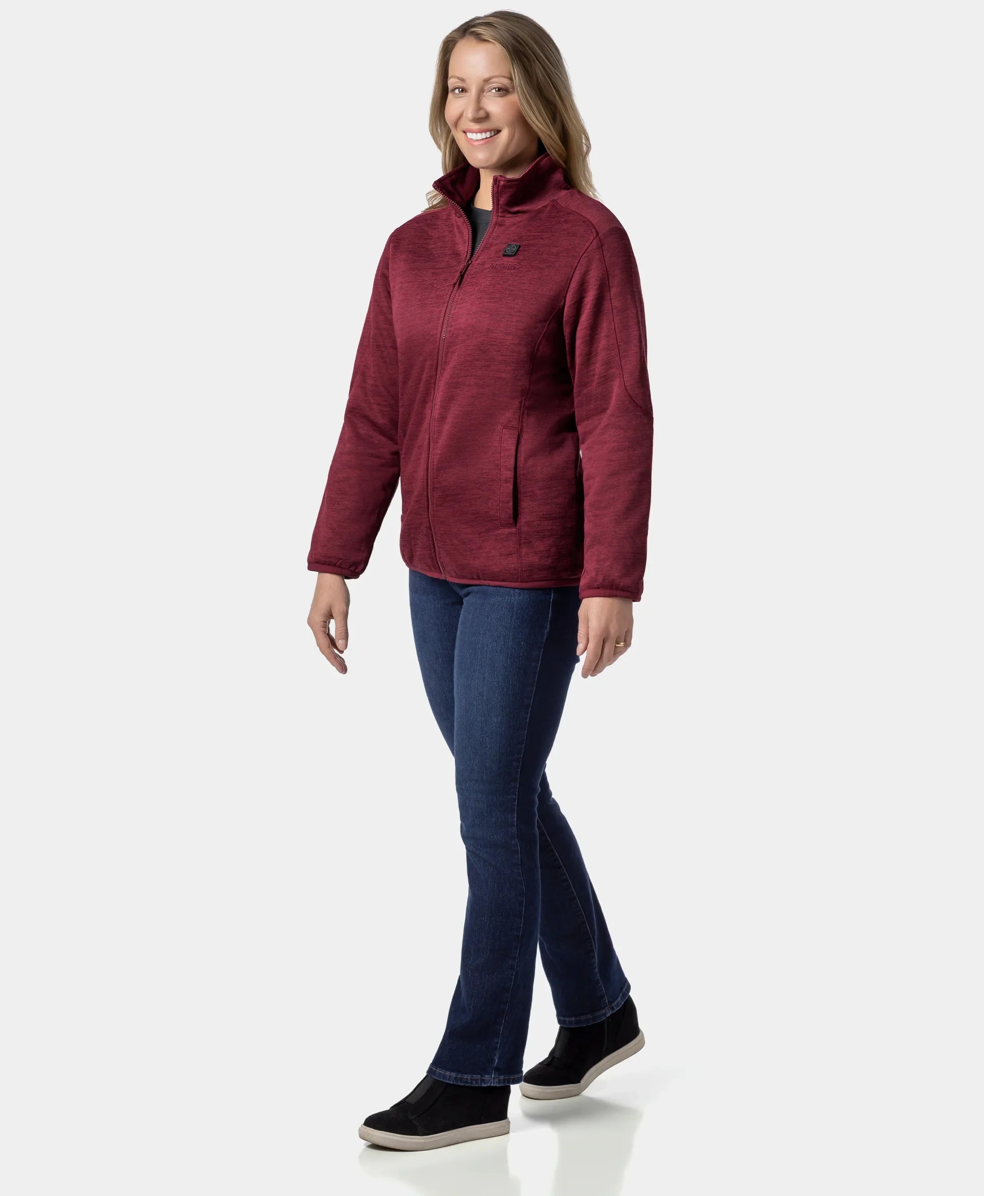 ORORO Heated Women's Heated Full-Zip Fleece Jacket - Image 17