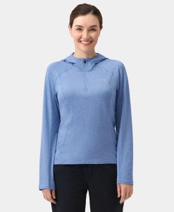 ORORO Heated Women’s TechTrail ¼-Zip Hoodie