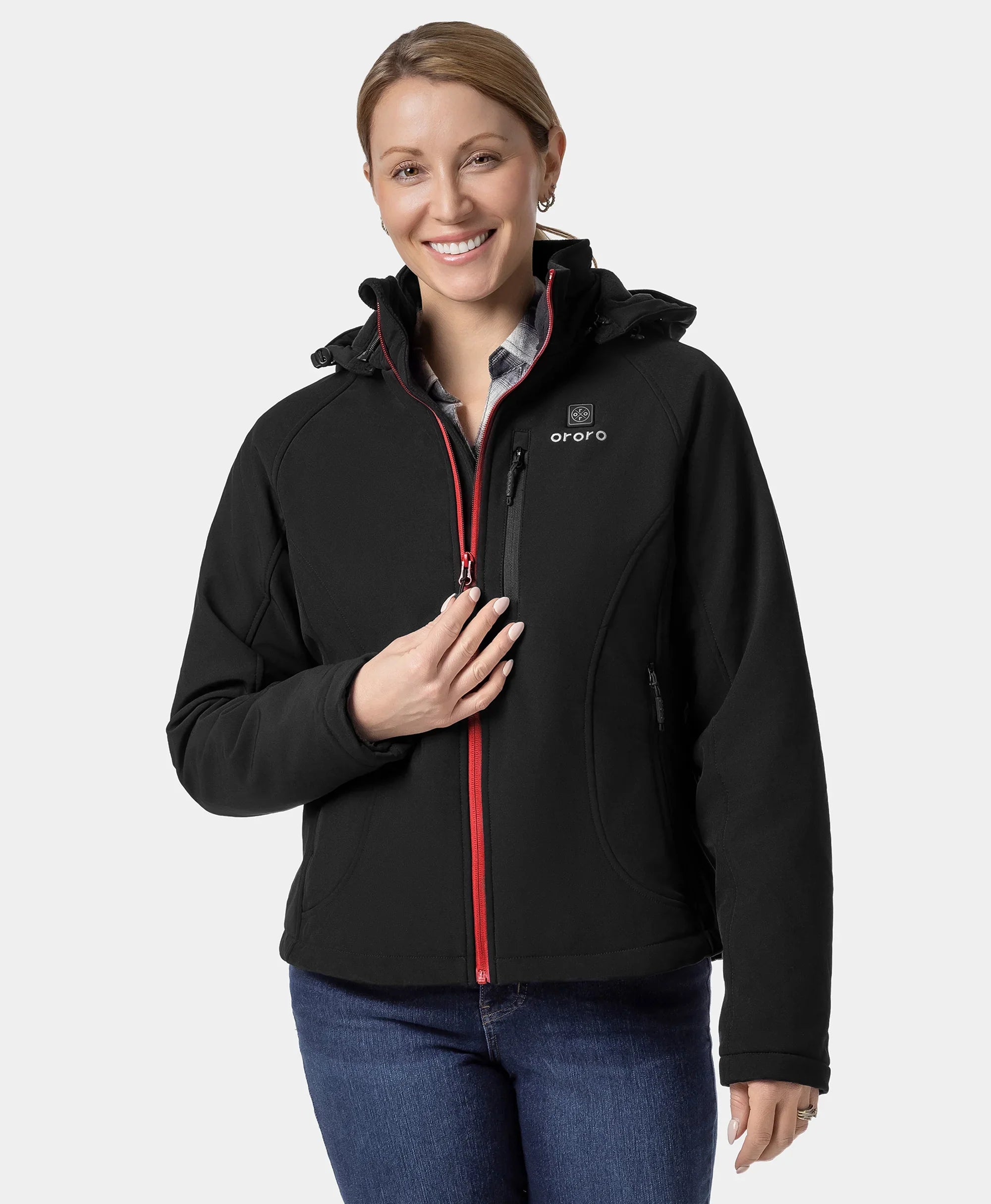 ORORO Heated Women's Classic Heated Jacket 2.0 (4 Heating Zones) - Image 22