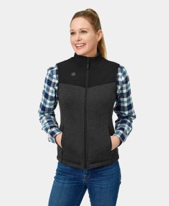 Alternative view of ORORO Heated Augusta Women's Heated Sweater Fleece Vest (Apparel Only)