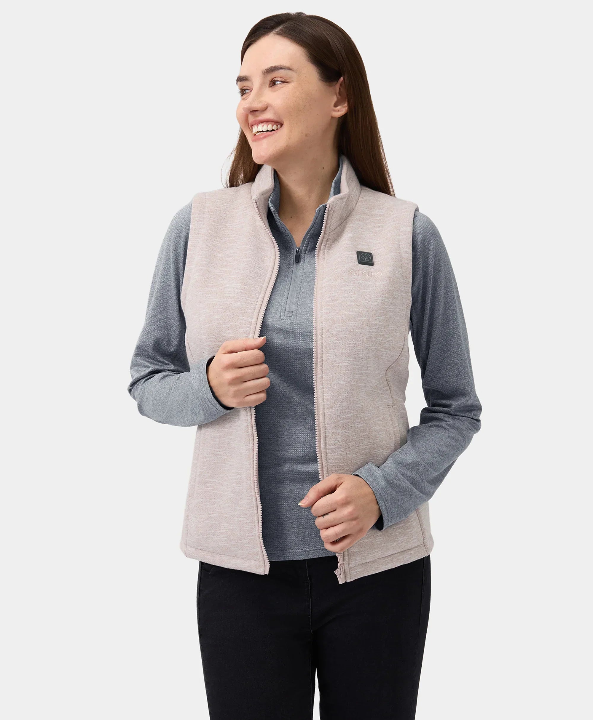 ORORO Heated Women's Heated Fleece Vest - Image 43
