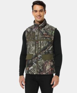 Alternative view of ORORO Heated (Open-box) Men's Heated Hunting Vest - Camouflage, Mossy Oak® Country DNA Pattern (Battery Set Not Included)