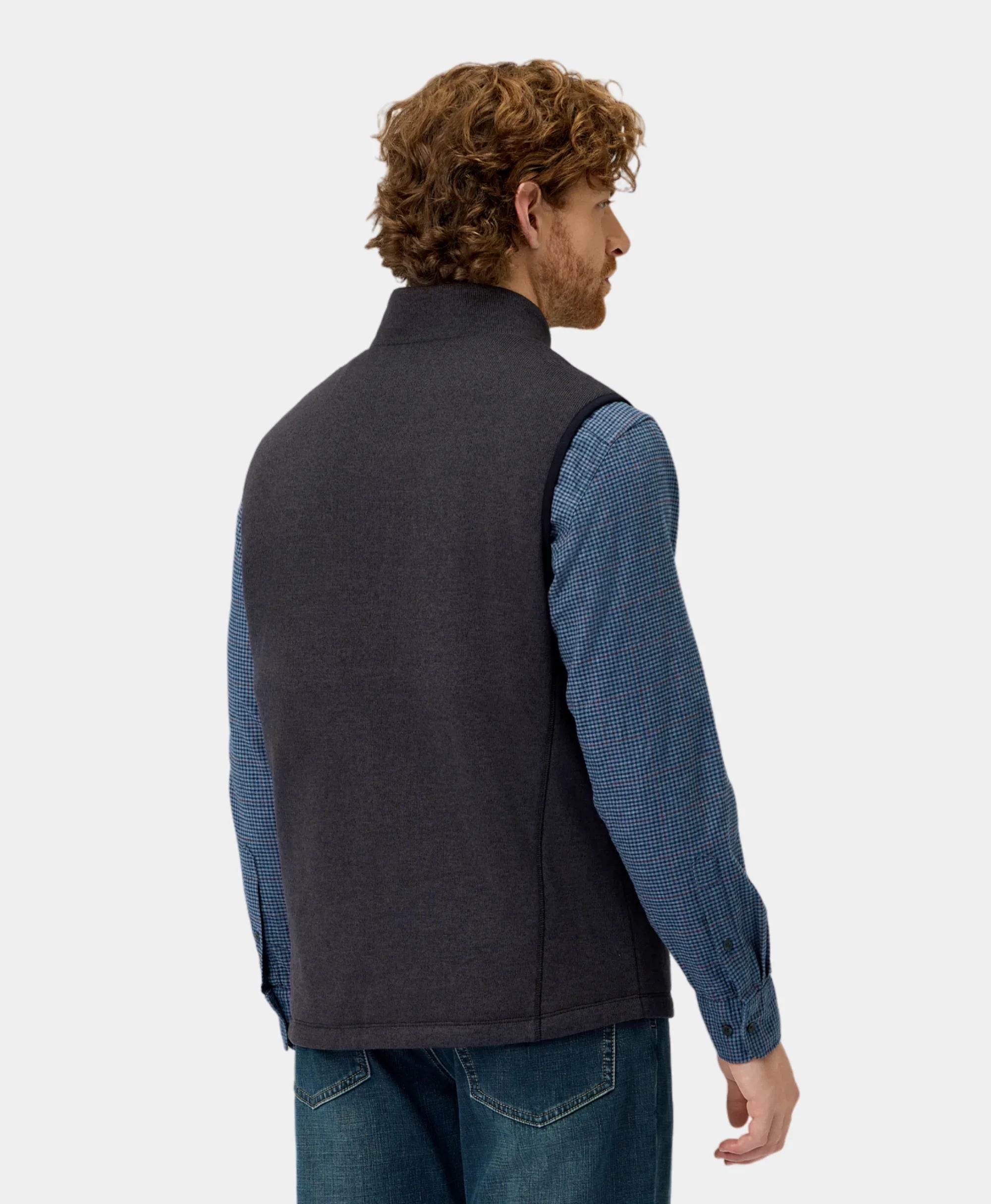 ORORO Heated ORORO Heated x OpenHeat OH-1 Men’s Heated Recycled Fleece Vest (w/ Type-C Power Port) - Image 5
