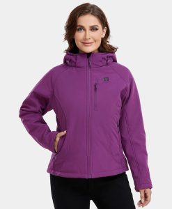 ORORO Heated Women's Classic Heated Jacket - Purple (ORORO Heated Final Sale)