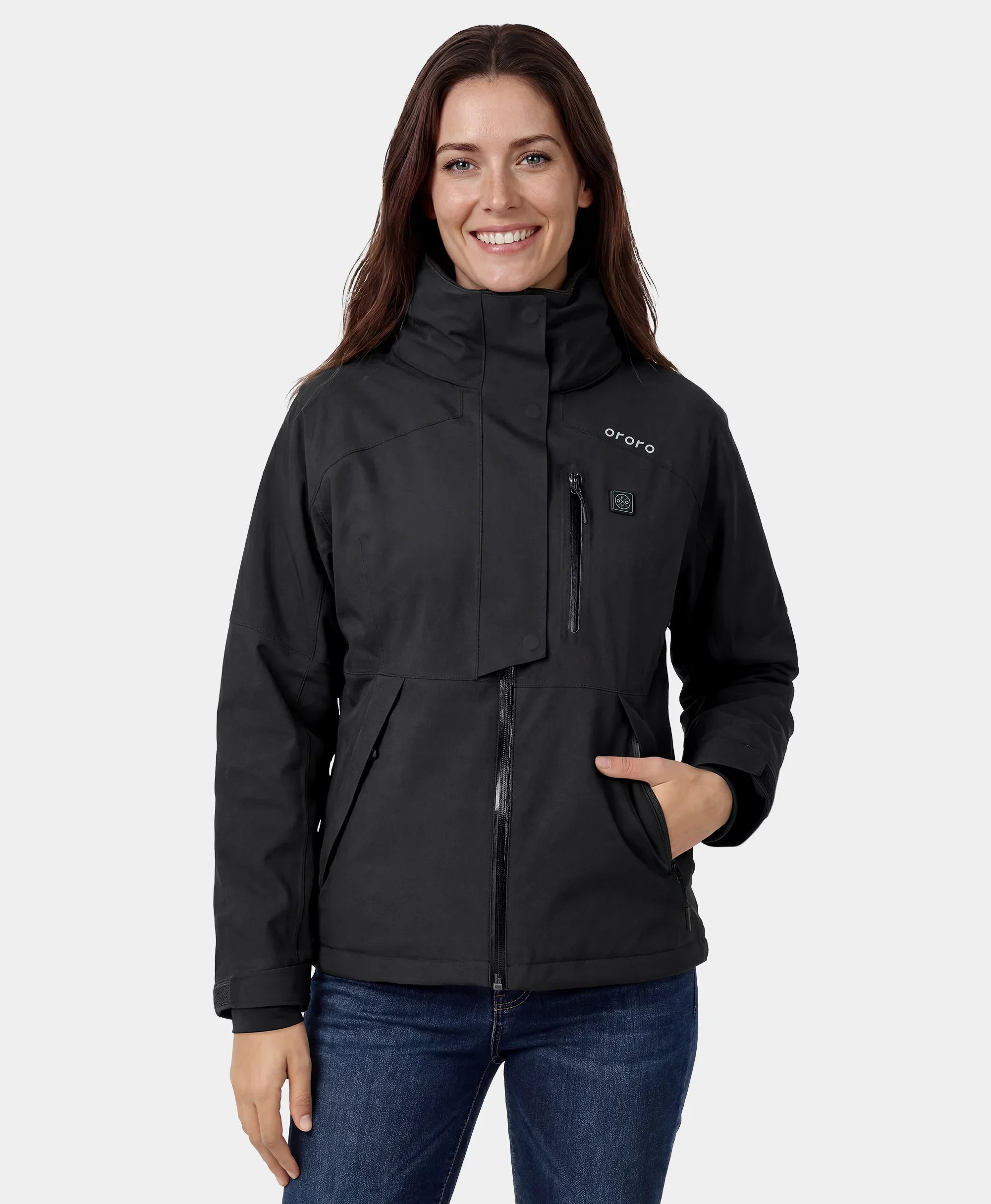 ORORO Heated Women's Waterproof Heated Ski Jacket (ORORO Heated Final Sale)