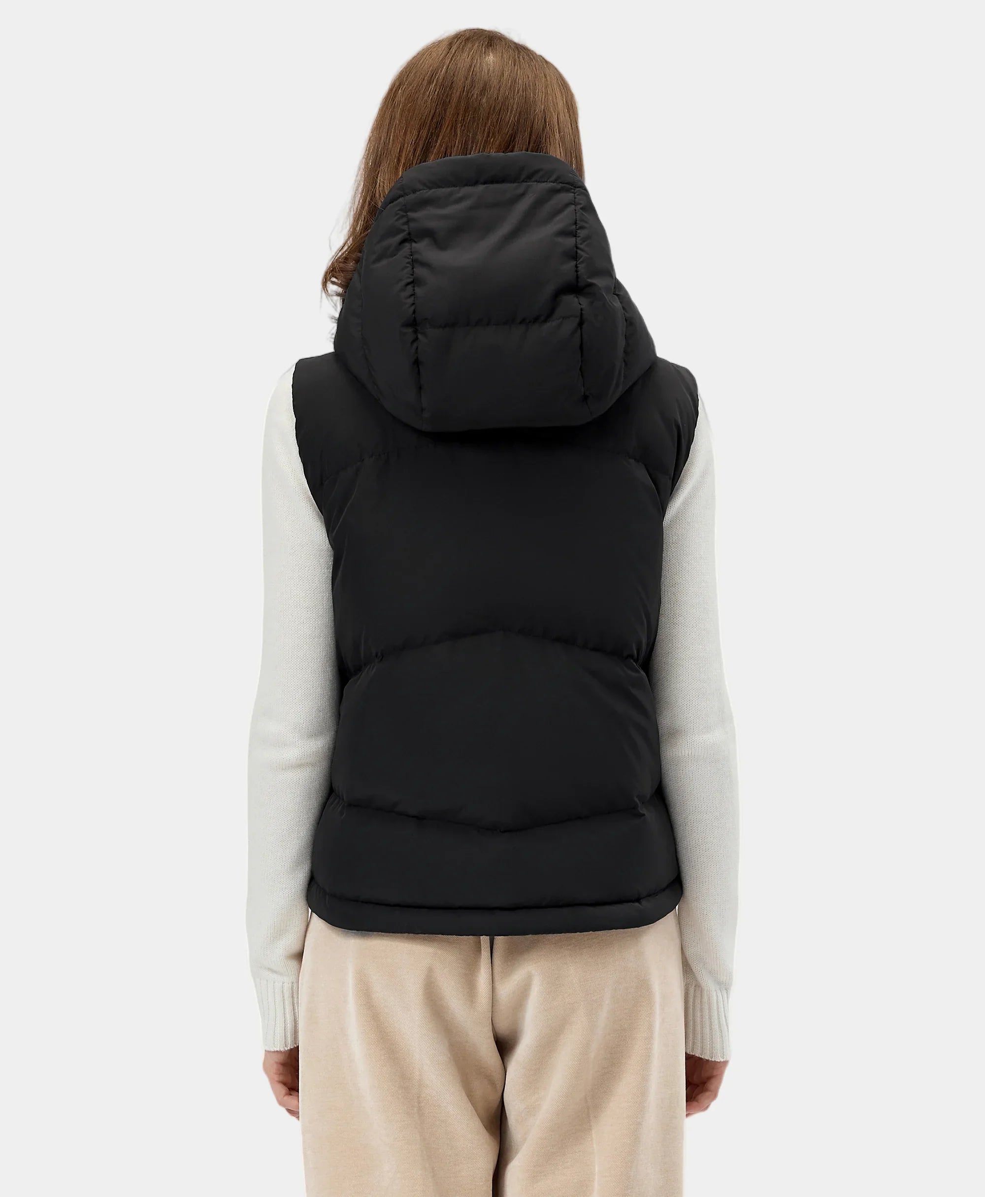 ORORO Heated Women's Heated Cropped Puffer Down Vest - Image 10