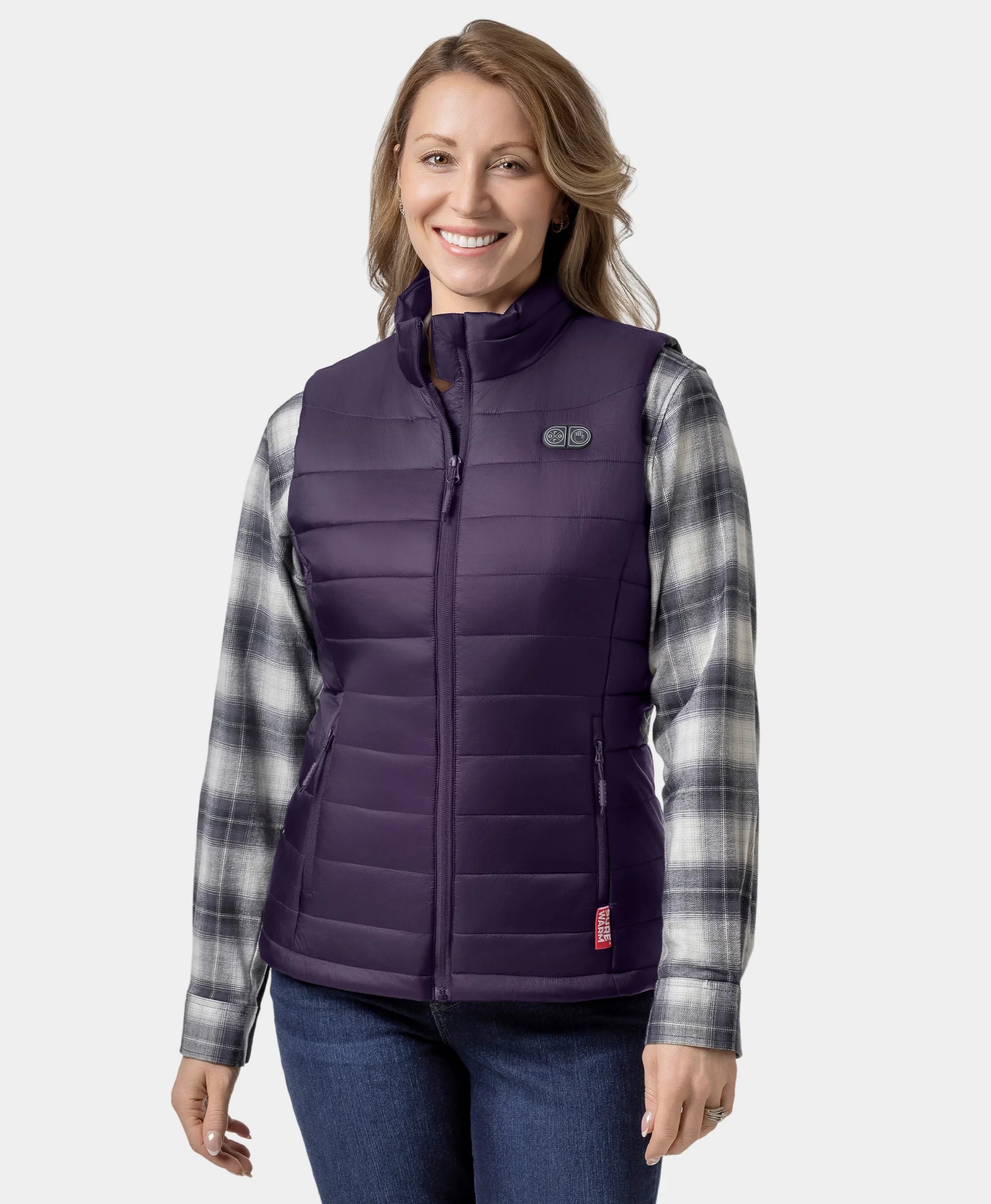 ORORO Heated (Open-box) SureWarm® Women's 7-Zone Dual-Control Classic Pro Heated Vest (Lower Back Heating) (Battery Set Not Included) - Image 18