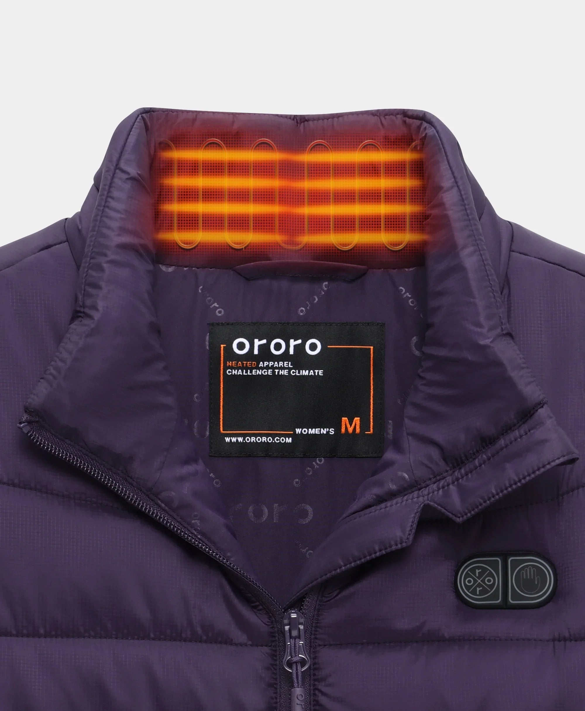 ORORO Heated (Open-box) SureWarm® Women's 7-Zone Dual-Control Classic Pro Heated Vest (Lower Back Heating) (Battery Set Not Included) - Image 19