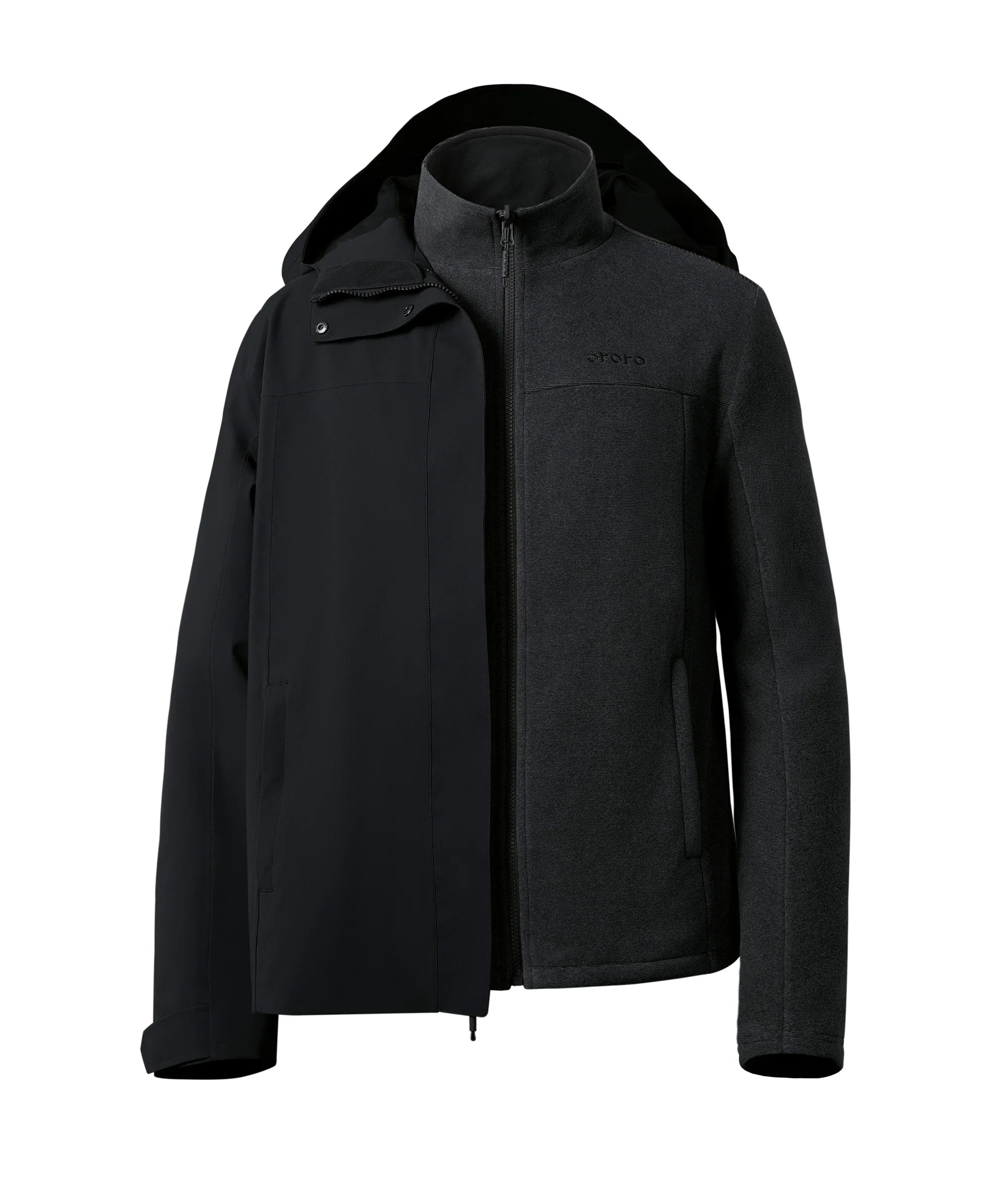 ORORO Heated River Ridge Men’s 3-in-1 Heated Jacket with Fleece Liner - Image 2