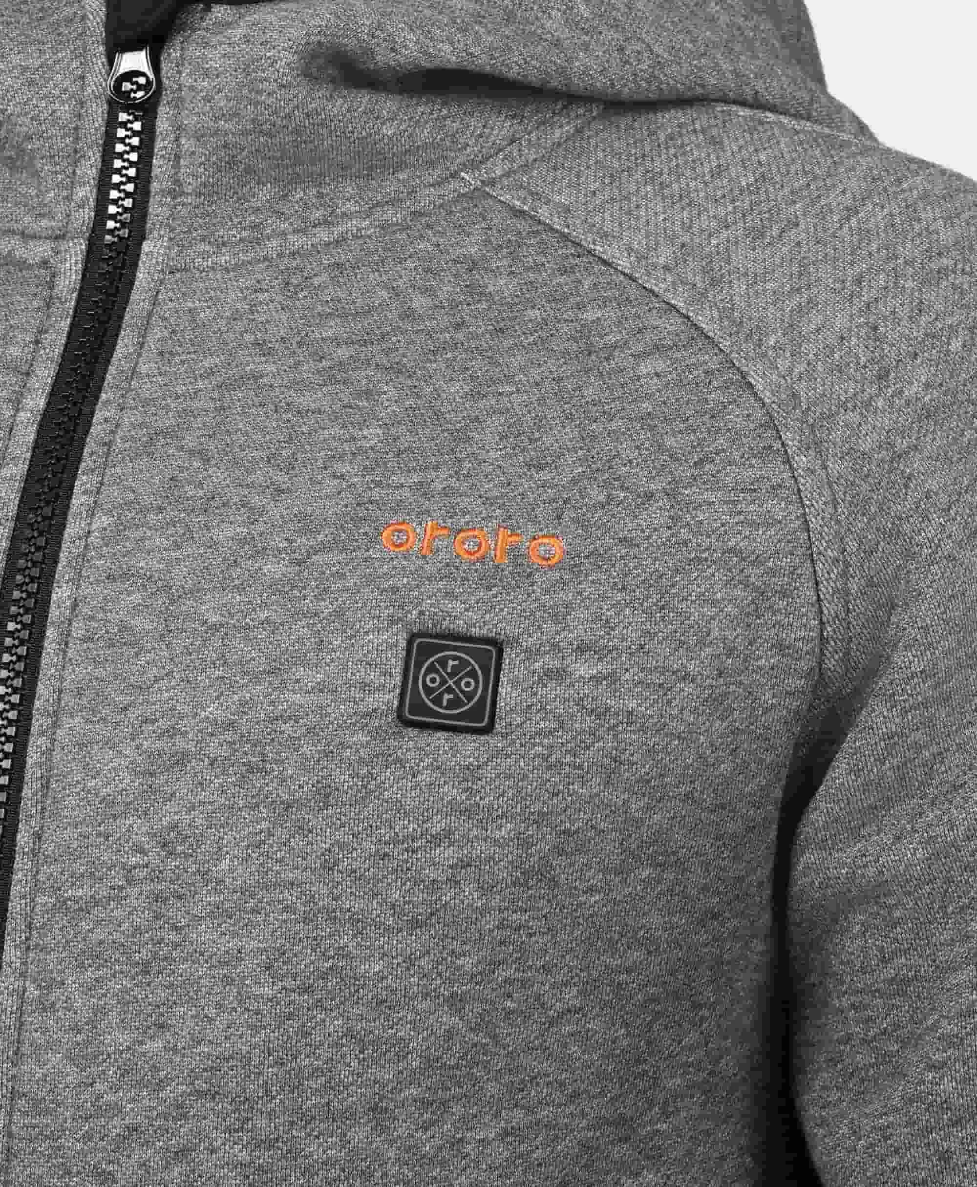 ORORO Heated (Open-box) Kids' 4-Zone Heated Full-Zip Fleece Hoodie (Battery Set Not Included) - Image 11