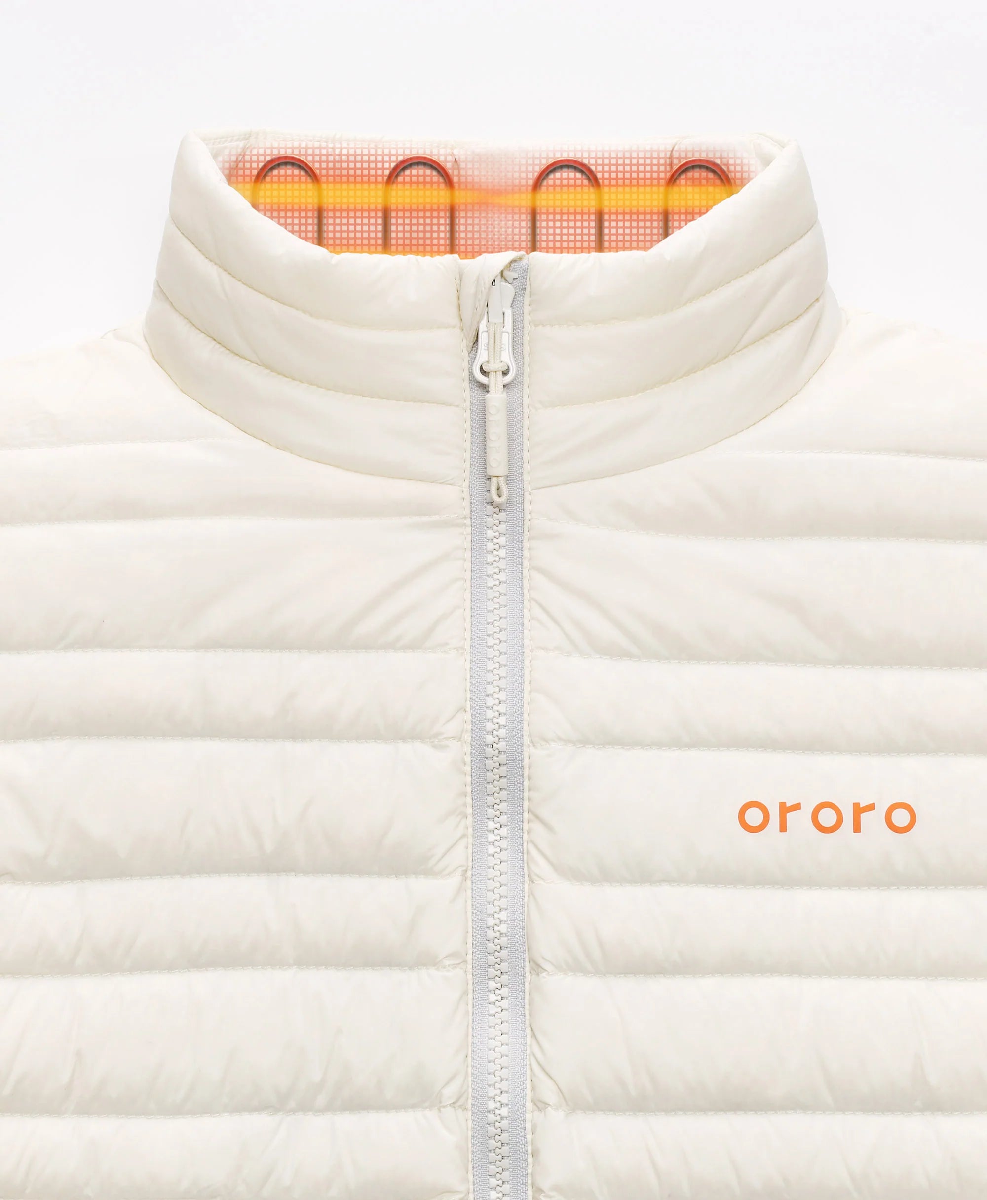 ORORO Heated River Ridge Women's 4-Zone Heated Lightweight Down Jacket (Apparel Only) - Image 9