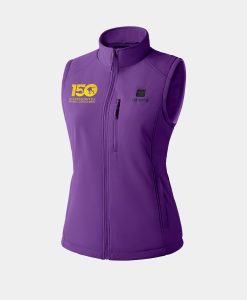 ORORO Heated Women's 4-Zone Heated Softshell Vest (Purple) - WKC 150th Anniversary Edition