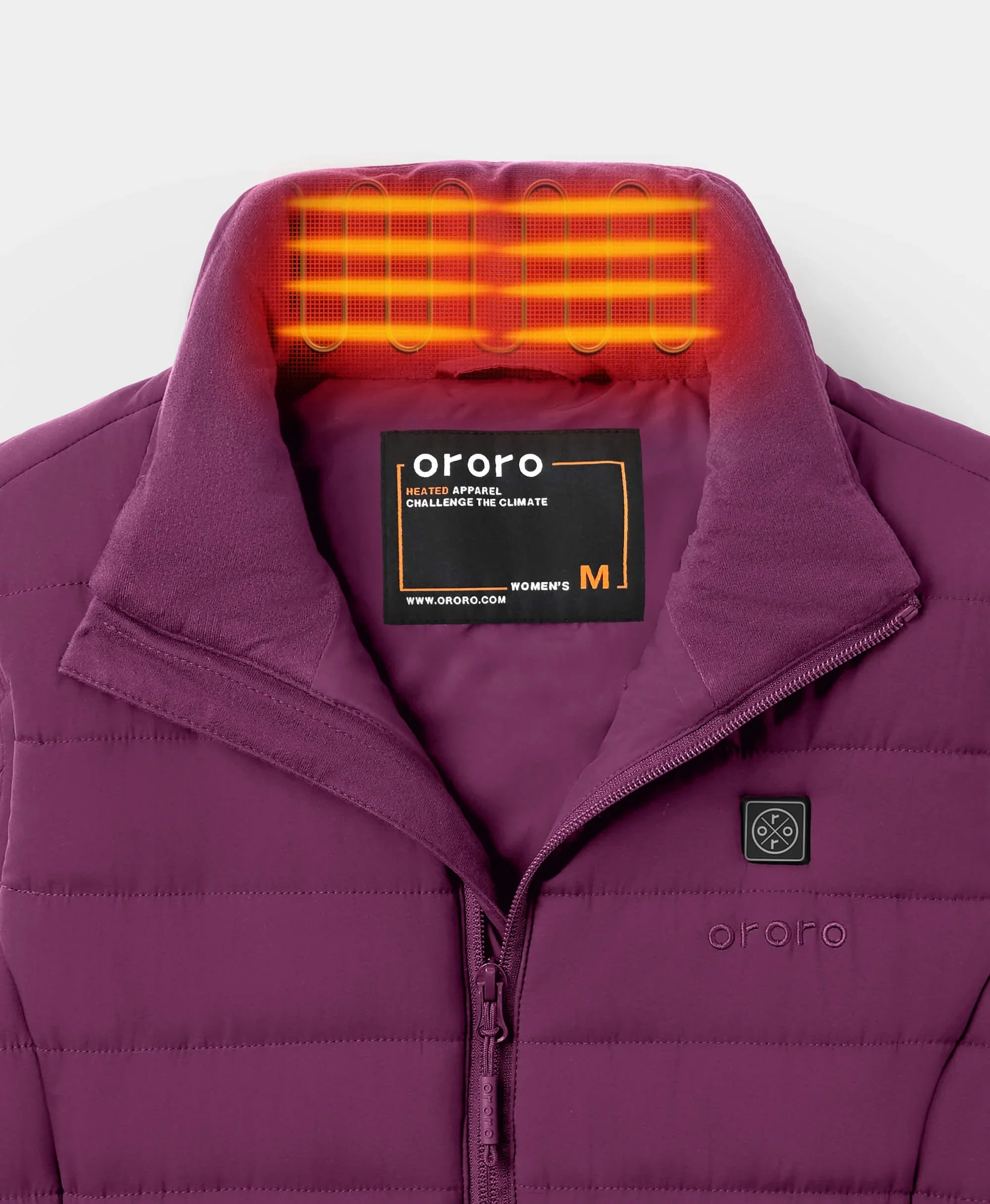 ORORO Heated Tribeca Women's Heated Long Puffer Vest (Apparel Only) - Image 6