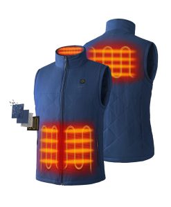 Alternative view of ORORO Heated Men's Heated Quilted Vest - New Colors
