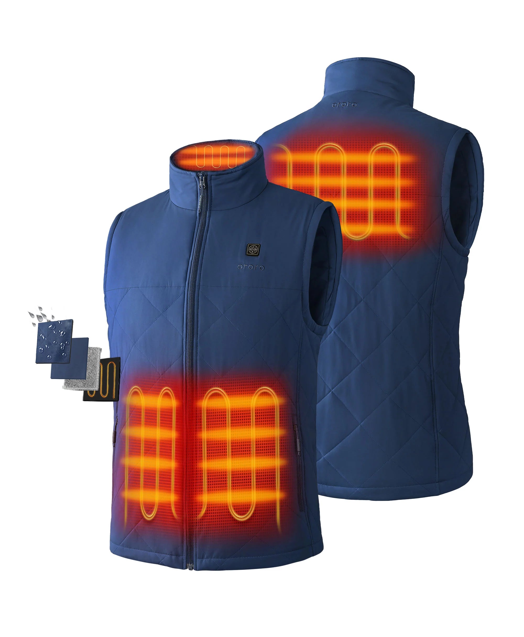 ORORO Heated Men's Heated Quilted Vest - New Colors - Image 2