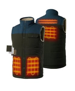 ORORO Heated (Open-box) Sierra Men's Heated Sherpa Lined Vest (Battery Set Not Included)