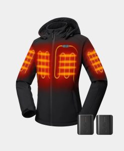 ORORO Heated Bundle Deal - Women's Dual Control Heated Jacket (Chest Heating) & Extra PD 5K Battery