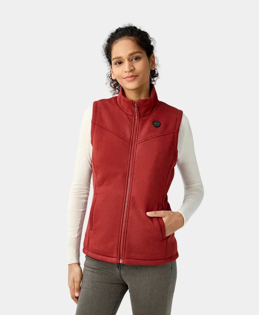 ORORO Heated Women's Heated Fleece Vest - New Colors (ORORO Heated Final Sale) - Image 11