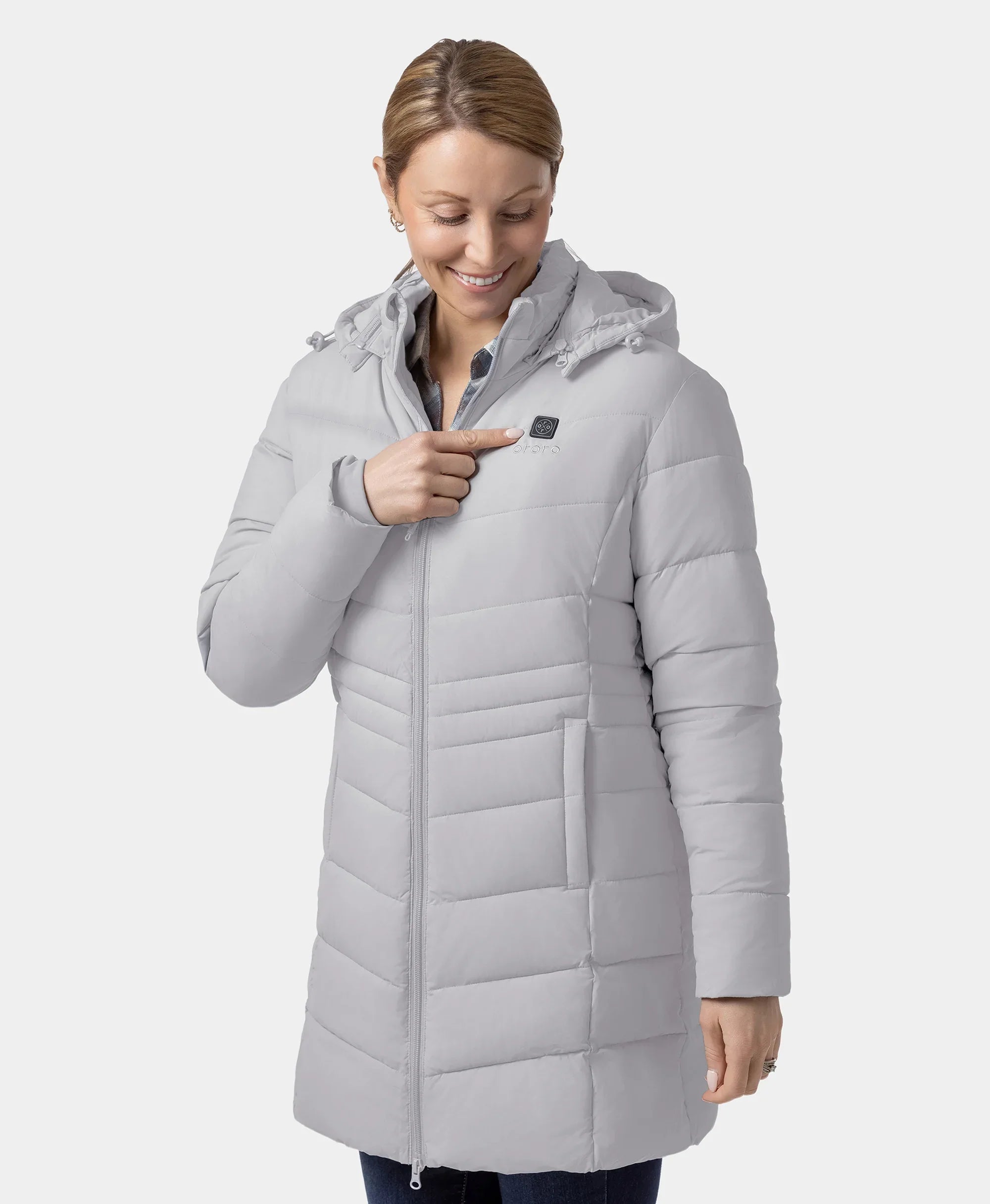 ORORO Heated Women's Heated Puffer Parka Jacket (Apparel Only) - Image 37