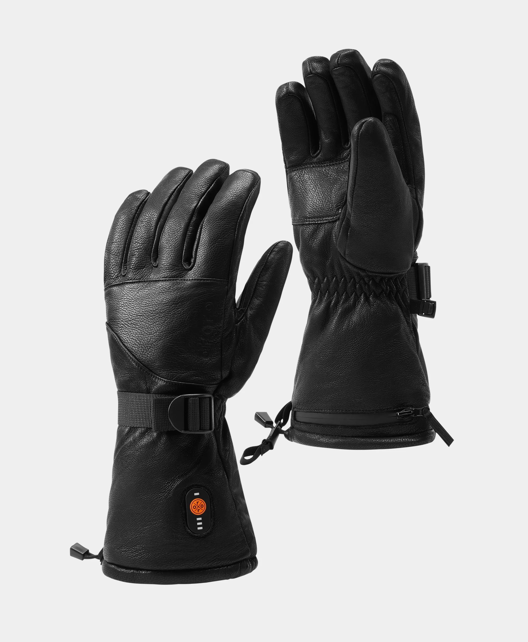 ORORO Heated (Open-box) Boise Unisex Heated Full Leather Gloves - Image 2