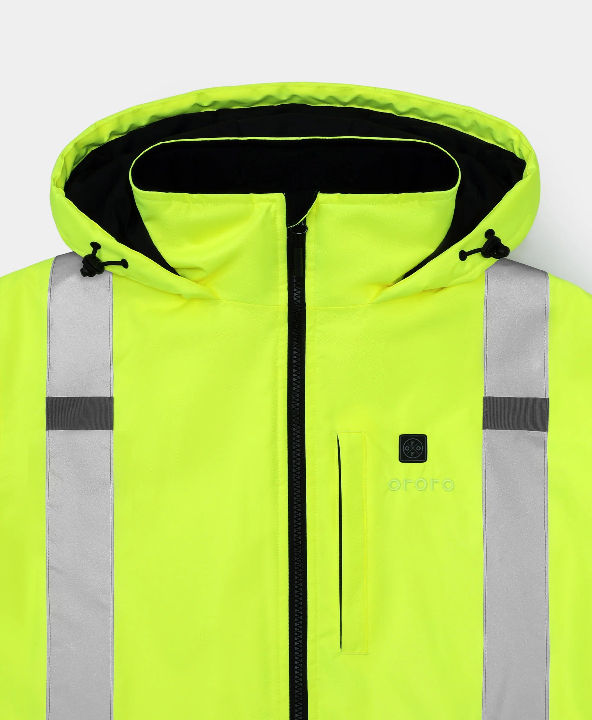 ORORO Heated Flagstaff Men's Heated High-Visibility Jacket (Apparel Only) - Image 5