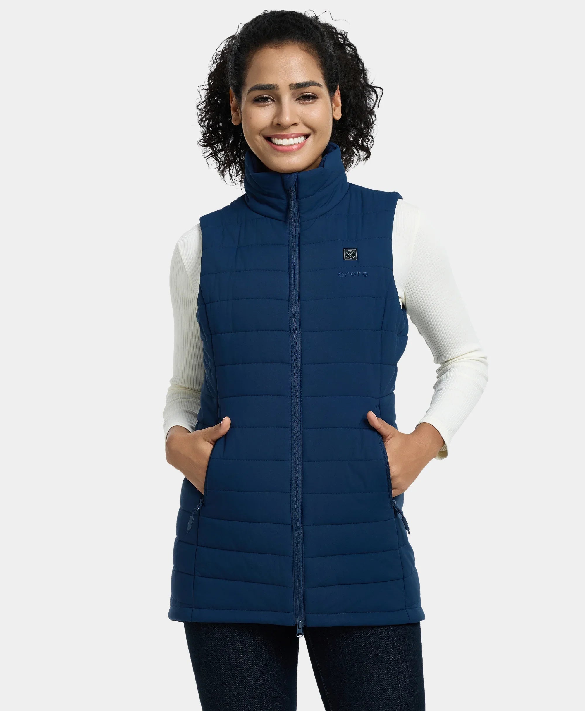 ORORO Heated Tribeca Women's Heated Long Puffer Vest
