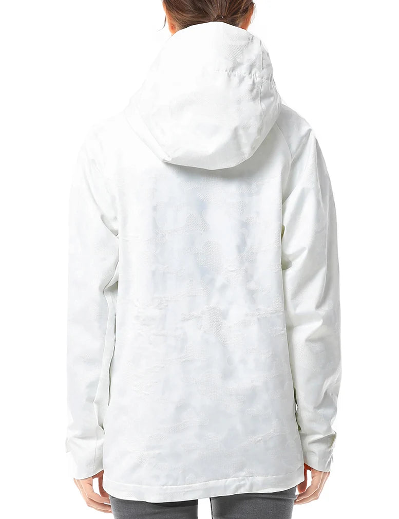 ORORO Heated Women Camo Heated Jacket - White (Discontinued) - Image 4
