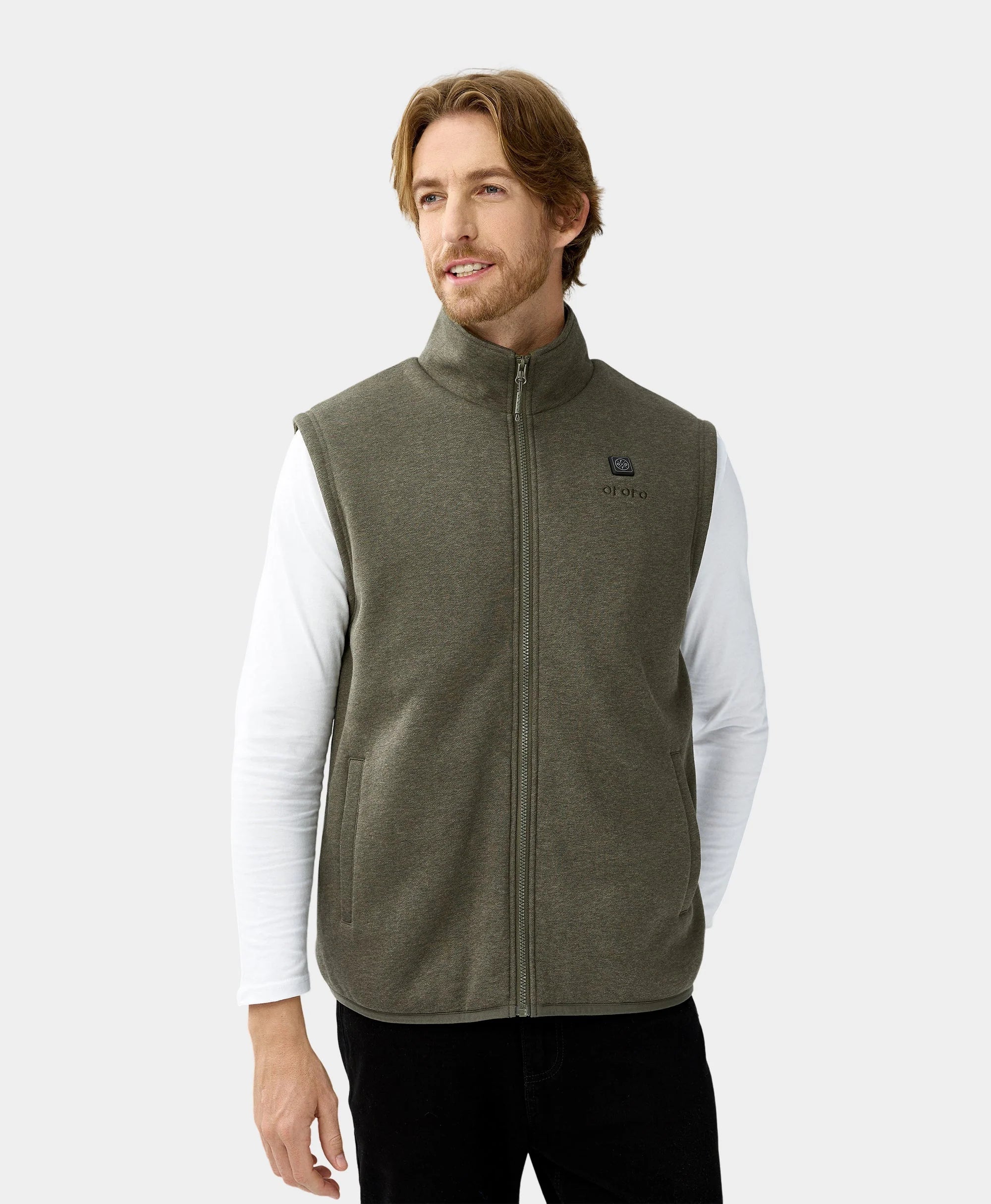 ORORO Heated Men's Heated Fleece Vest (Apparel Only) (ORORO Heated Final Sale) - Image 61