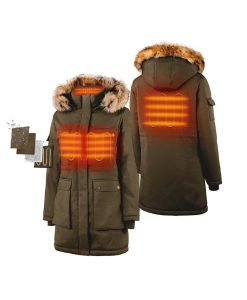 Alternative view of ORORO Heated Women's Heated Thermolite® Parka (4 Heating Zones) (ORORO Heated Final Sale)