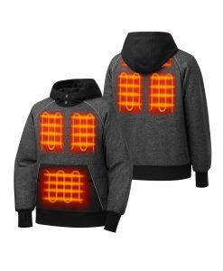Alternative view of ORORO Heated Indy Unisex 6-Zone Dual-Control Heated Hoodie Pullover