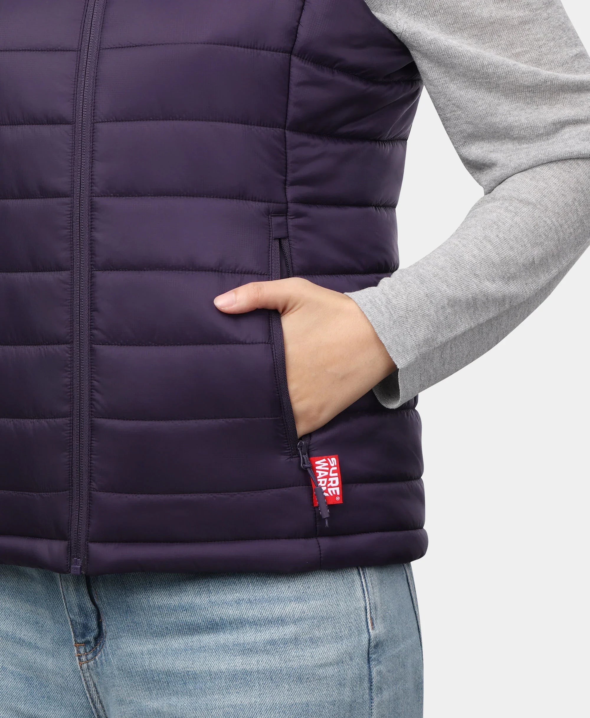 ORORO Heated (Open-box) SureWarm® Women's 7-Zone Dual-Control Classic Pro Heated Vest (Lower Back Heating) (Battery Set Not Included) - Image 22