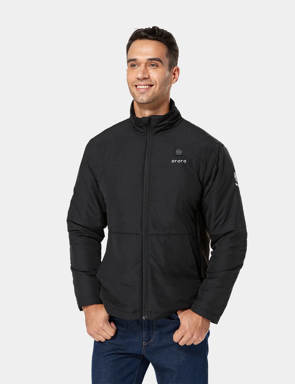 ORORO Heated Men's Heated Golf Jacket (with Zip-Off Sleeves) (Apparel Only) - Image 4