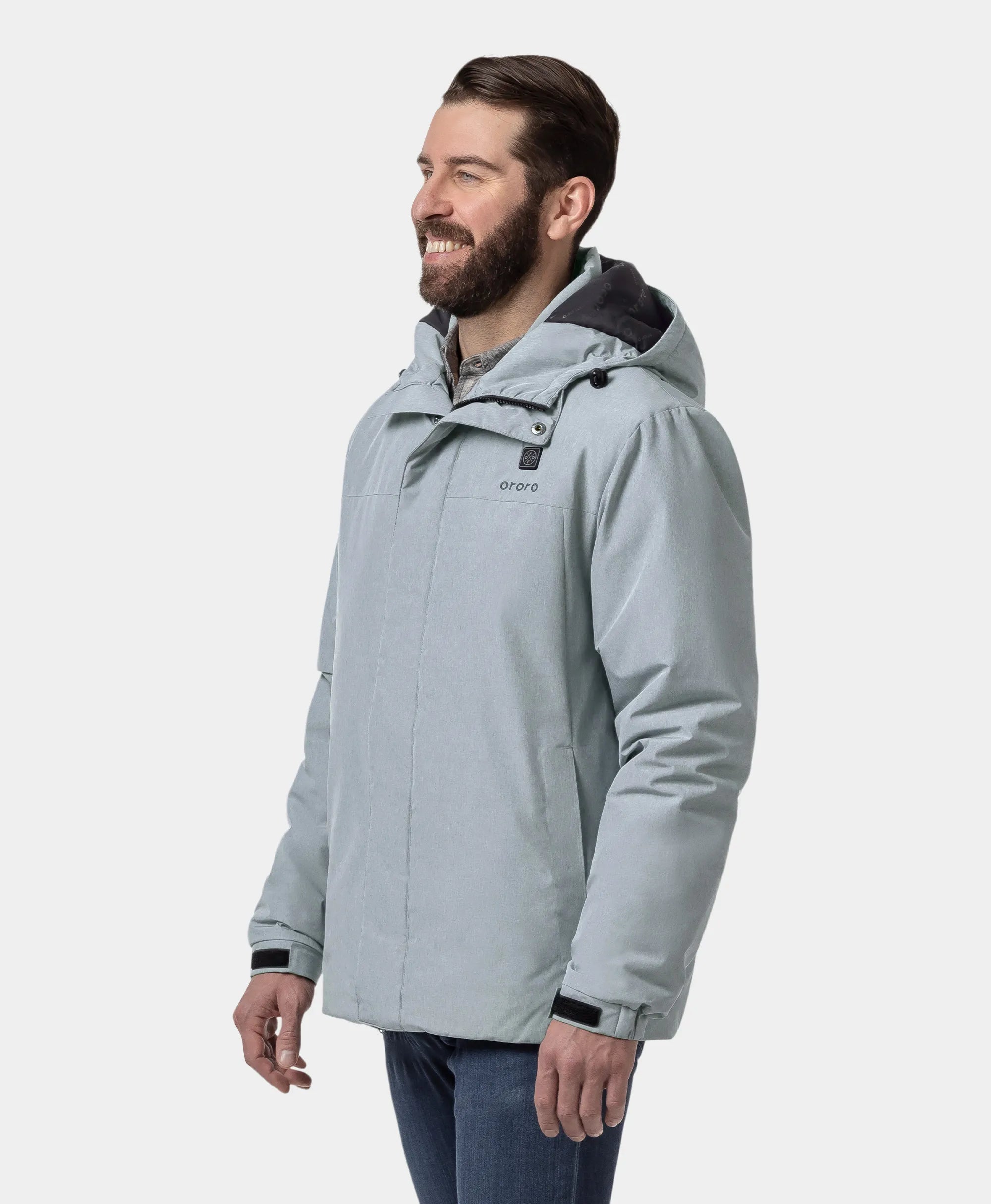 ORORO Heated Men's Thermolite® Heated Padded Jacket - Image 26
