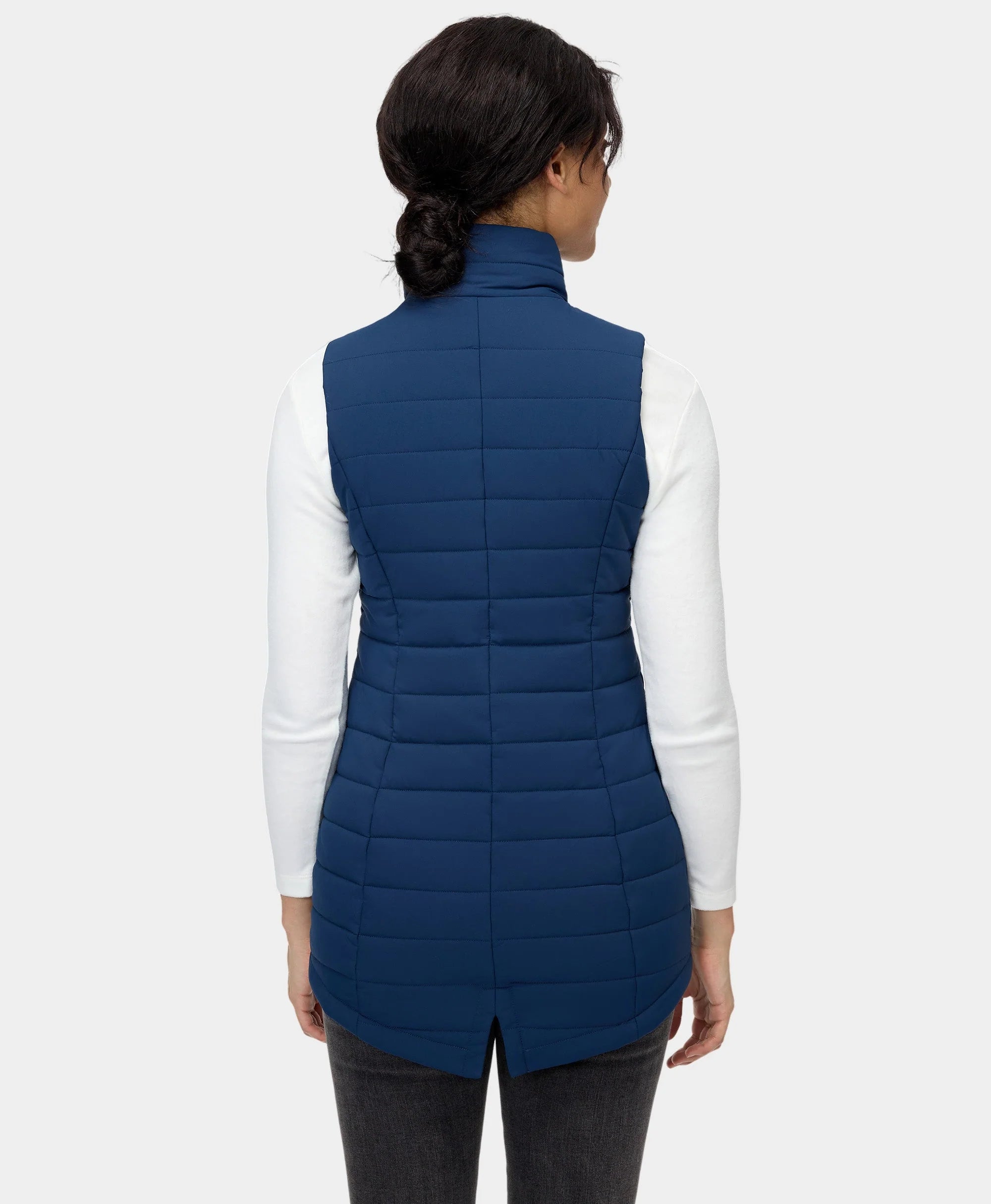 ORORO Heated Tribeca Women's Heated Long Puffer Vest (Apparel Only) - Image 40