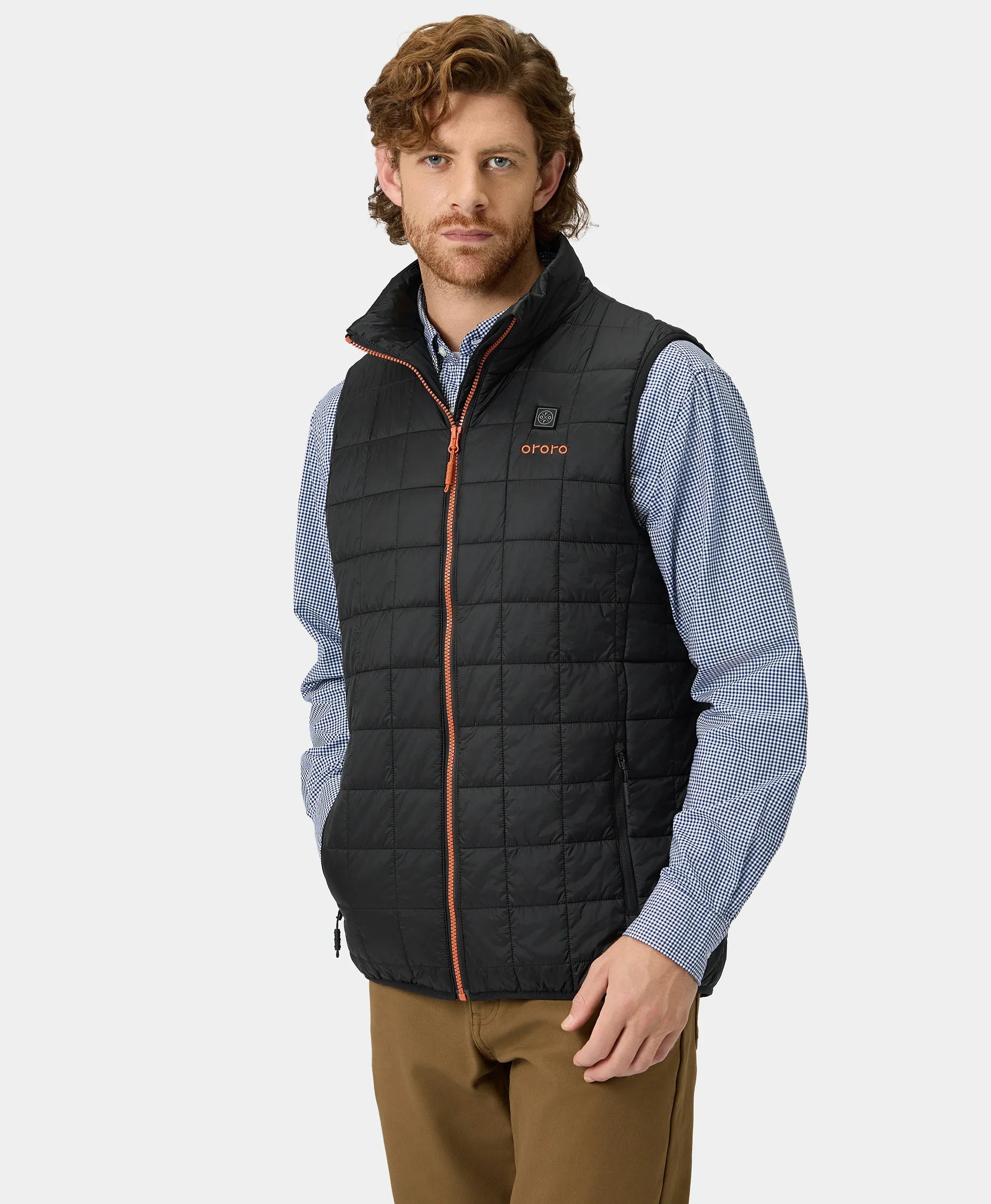 ORORO Heated (Open-box) Prism Men's 4-Zone Heated Quilted Vest (Battery Set Not Included) - Image 24