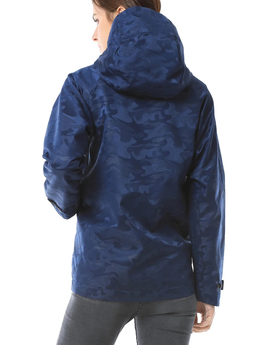 ORORO Heated Women Camo Heated Jacket - Navy (Discontinued) - Image 4