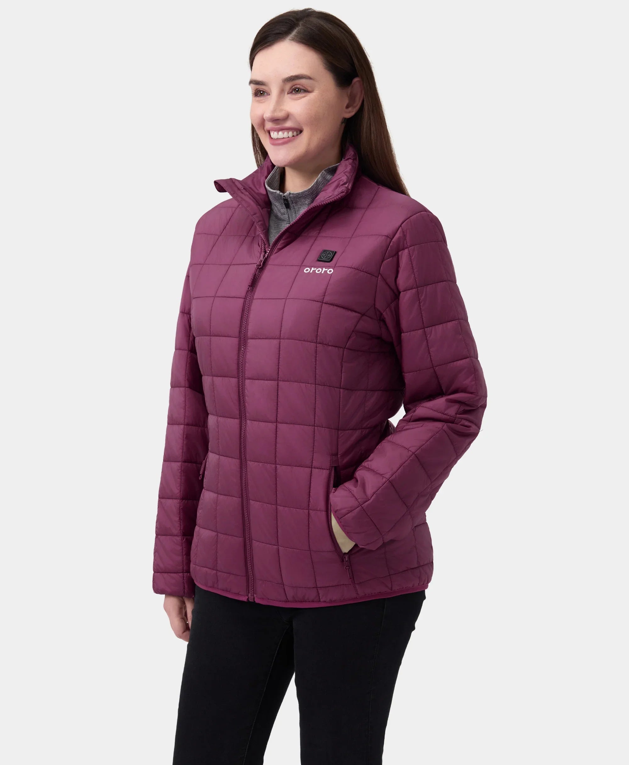ORORO Heated Prism Women's Heated Quilted Jacket (Apparel Only) - Image 12