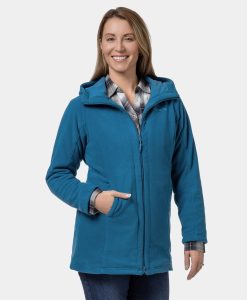 ORORO Heated Felicity Women's Heated Fleece Hoodie Jacket