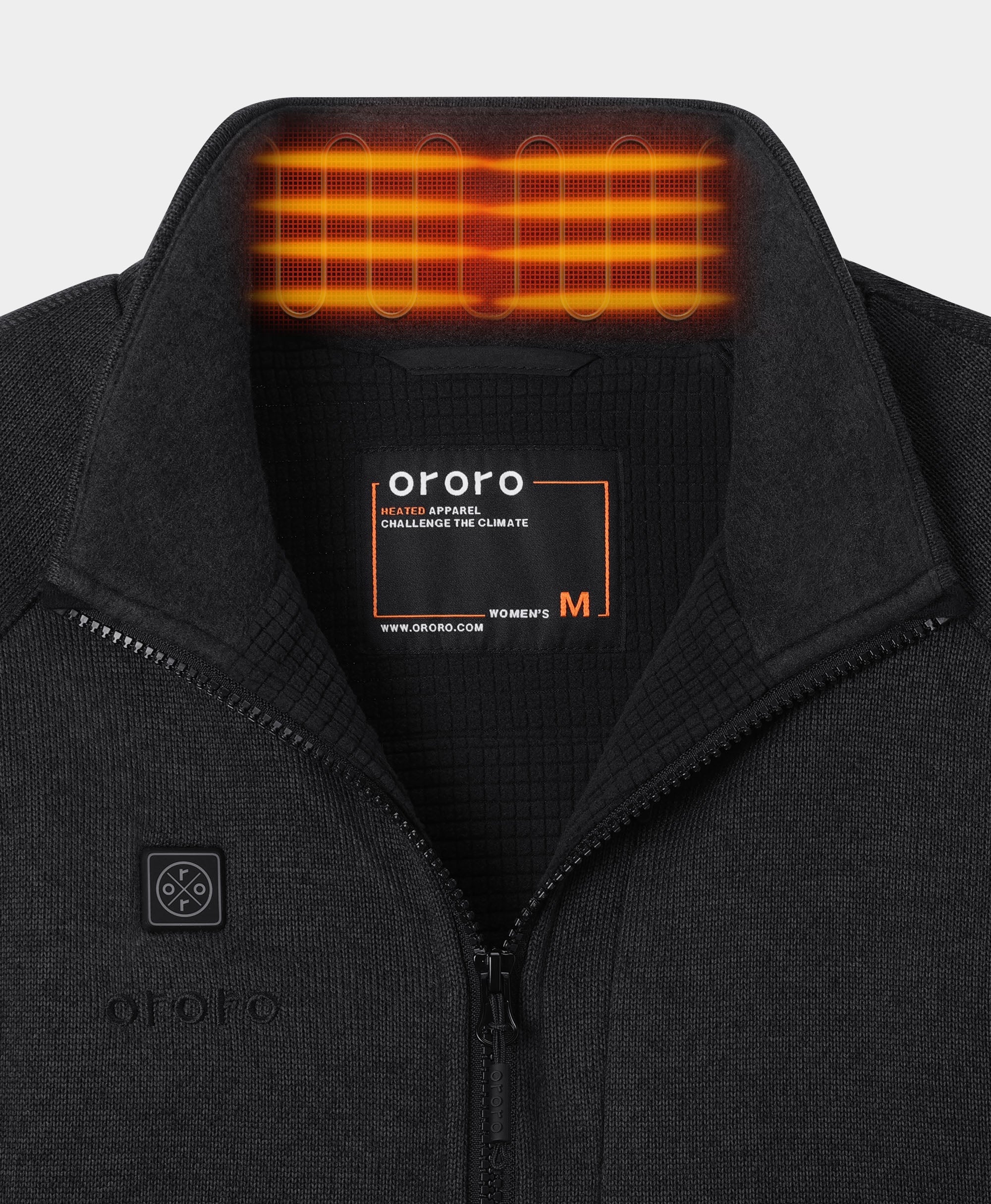 ORORO Heated Augusta Tournament Women's 4-Zone Heated Sweater Fleece Jacket - Westminster Kennel Club® Edition - Image 5