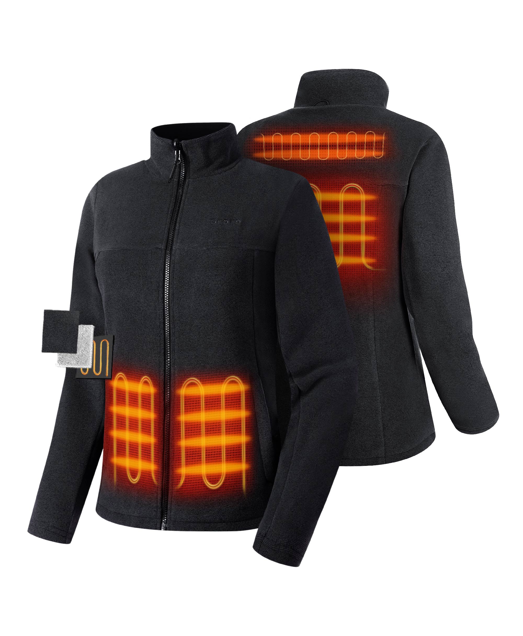 ORORO Heated (Open-box) River Ridge Women's Heated Fleece Liner Jacket (Battery Set Not Included)