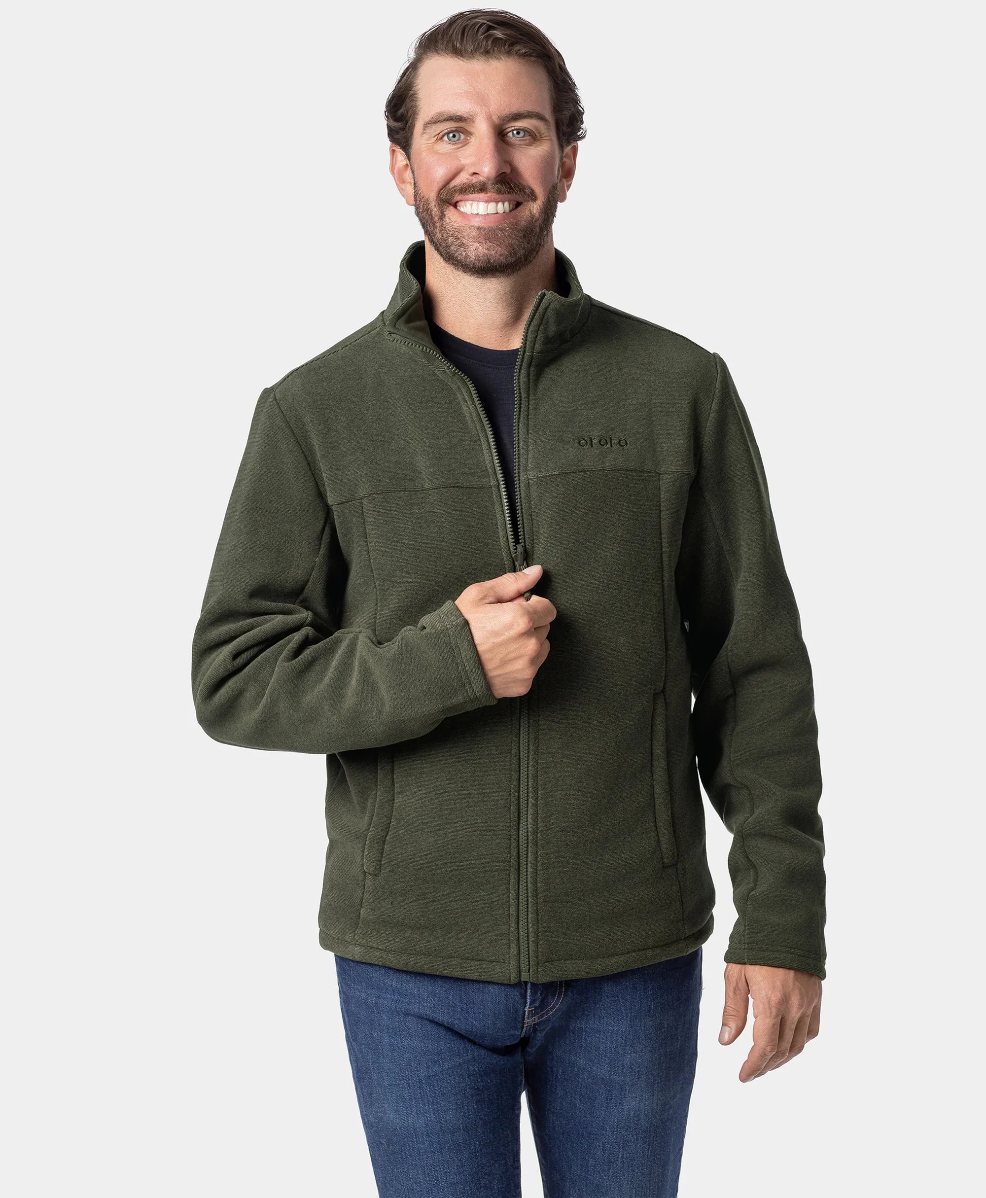 ORORO Heated (Open-box) River Ridge Men's Heated Fleece Liner Jacket (Battery Set Not Included) - Image 13