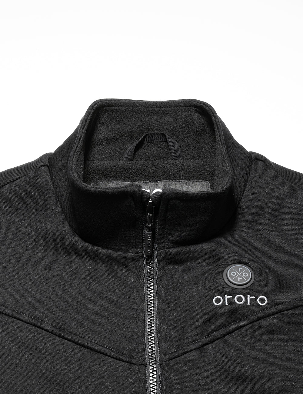 ORORO Heated Women's Heated Fleece Vest - Black (ORORO Heated Final Sale) - Image 9