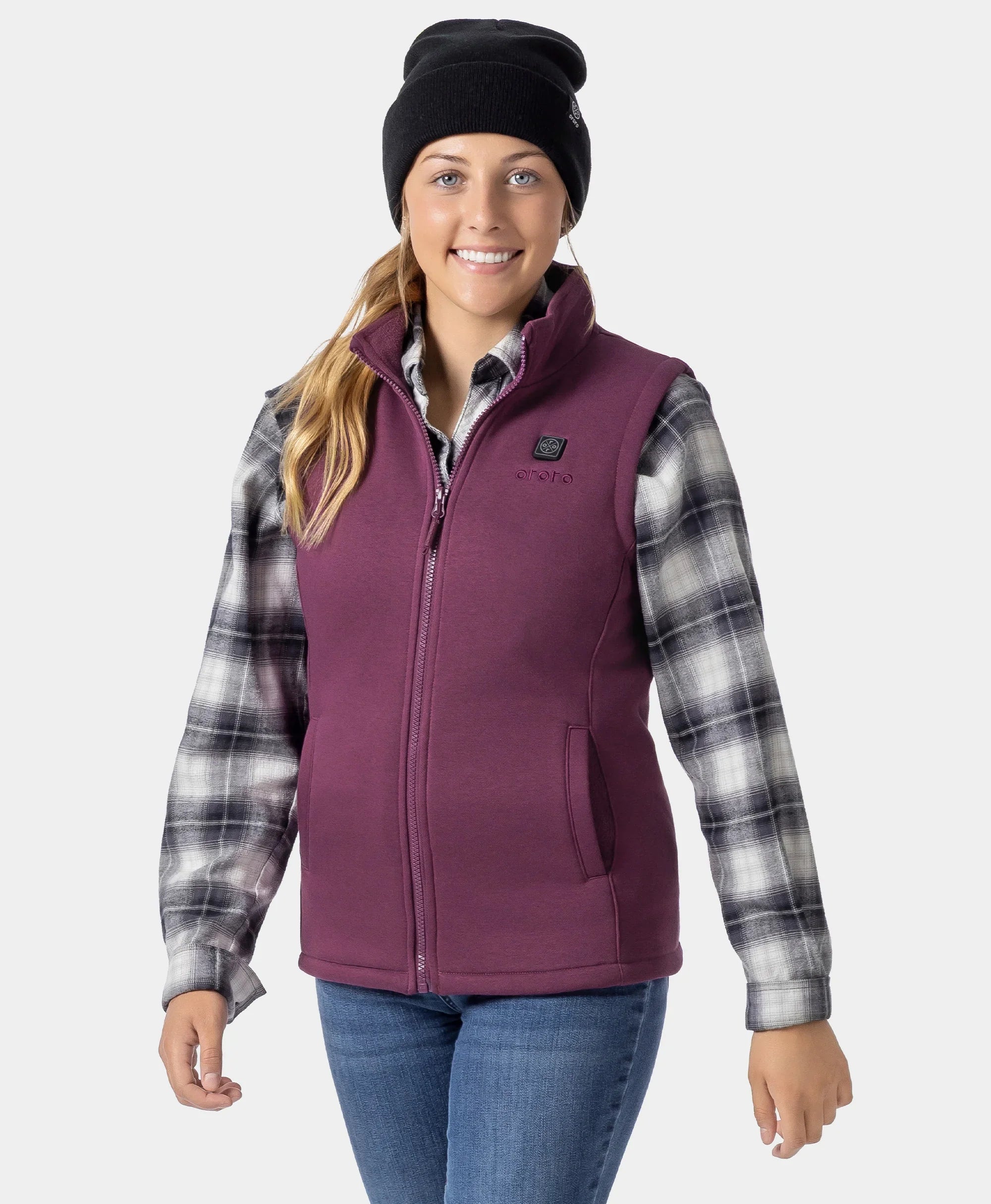 ORORO Heated Women's Heated Fleece Vest - Image 15