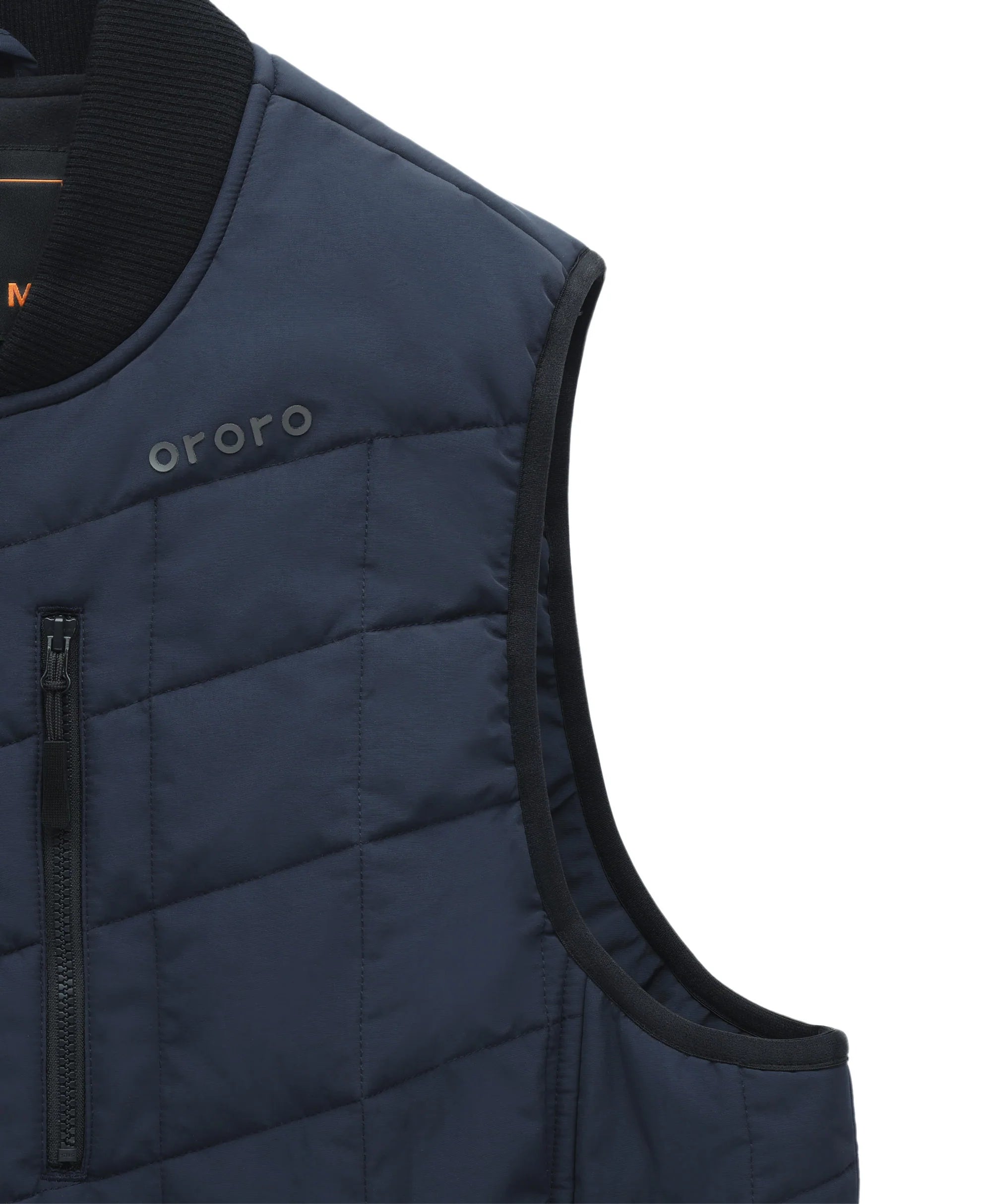 ORORO Heated Scranton Men's 5-Zone Insulated Heated Bomber Vest (Apparel Only) - Image 10