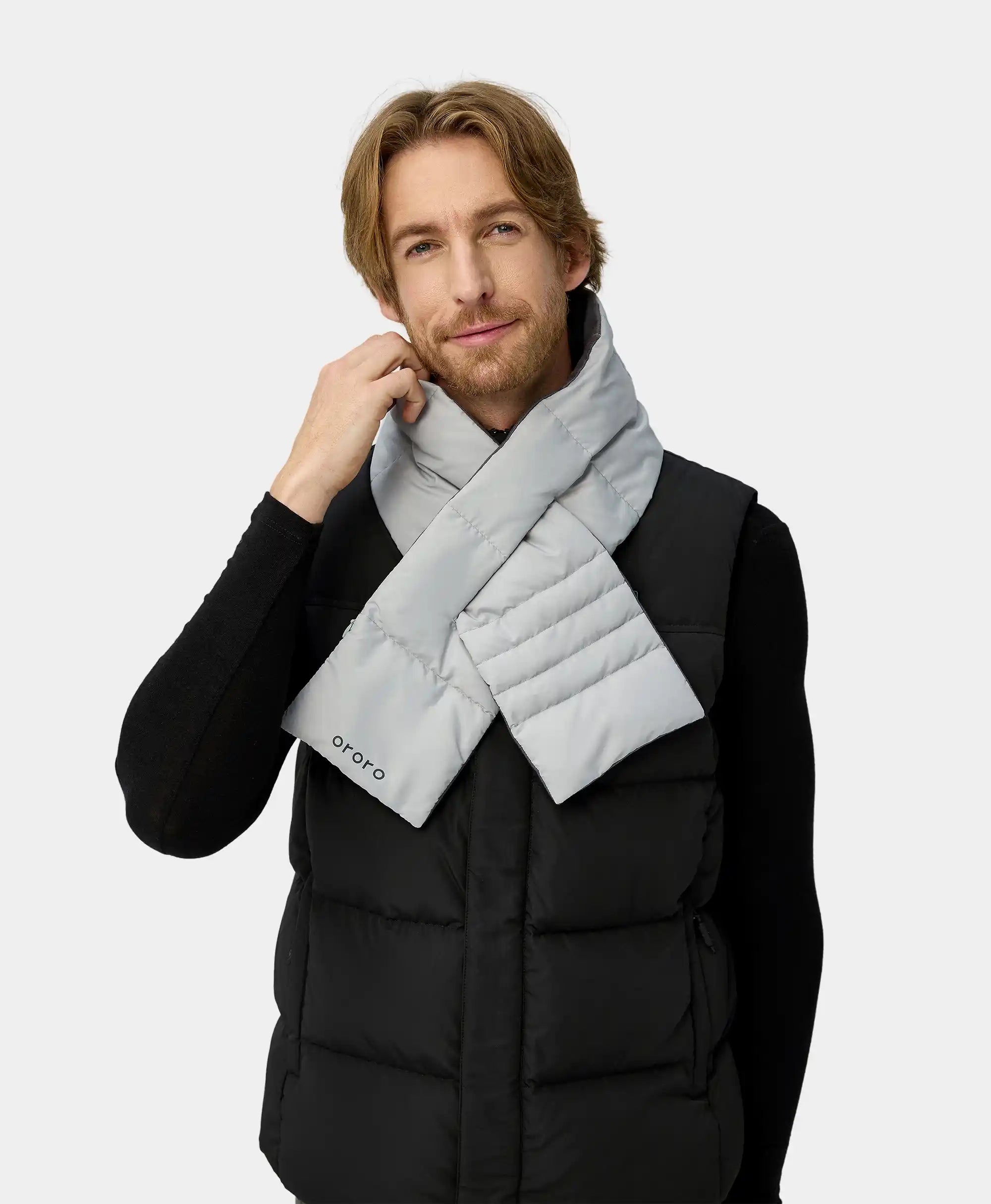 ORORO Heated Unisex Heated Puffer Down Scarf - Image 20