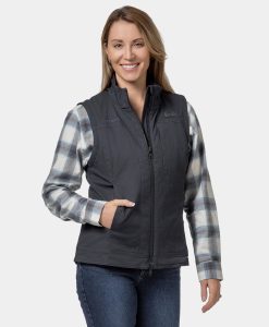 ORORO Heated Cheyenne Women's 5-Zone Dual-Control Heated Canvas Vest (Apparel Only)